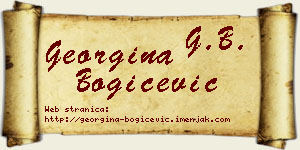 Georgina Bogičević vizit kartica